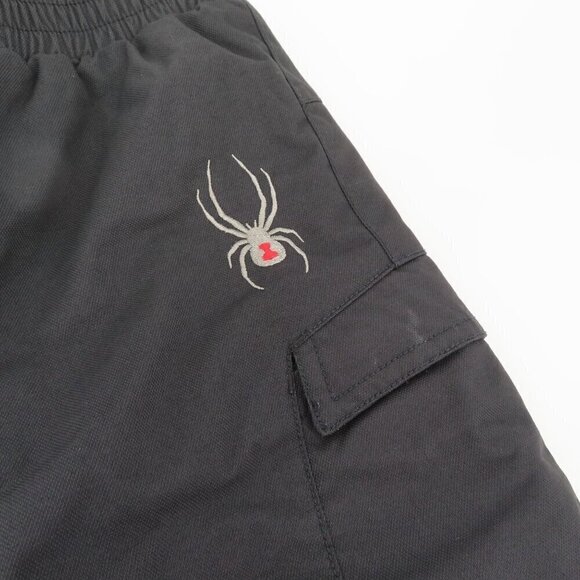 Spyder Unisex Kids Child 4 Solid Black Winter Snow Pants Pockets XT Waterproof - Picture 3 of 13